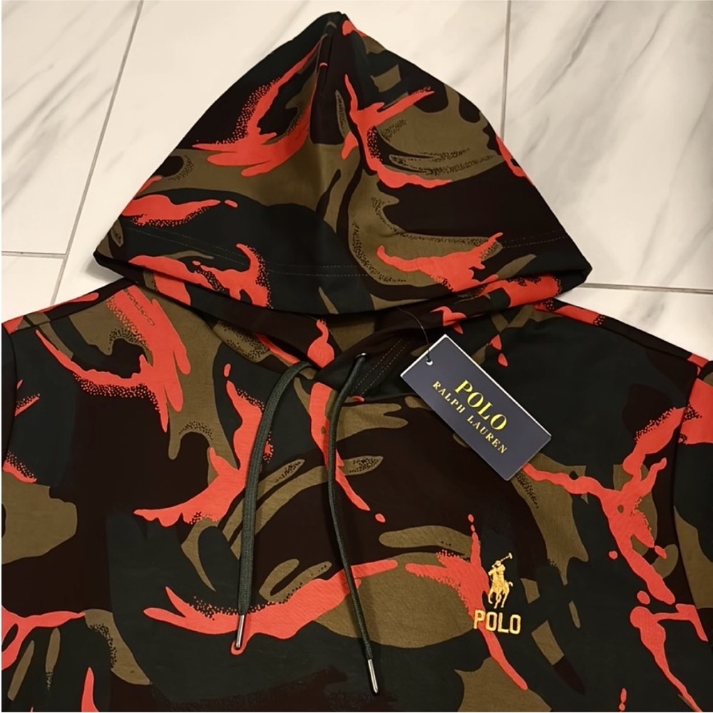 Men’s Polo Ralph Lauren Double Knit Pullover Hoodie - Picture 2 of 3